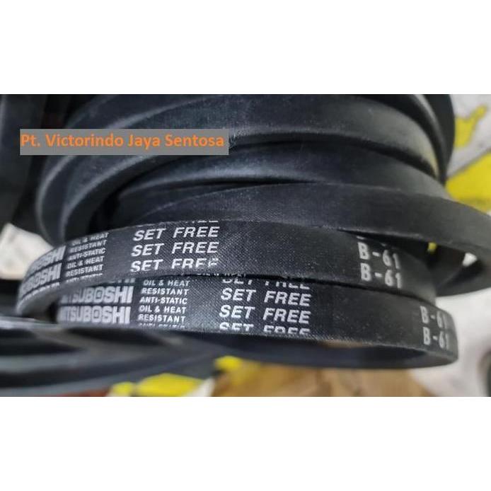 Vanbelt talikipas V belt MITSUBOSHI B 61 , B61 atau B-61