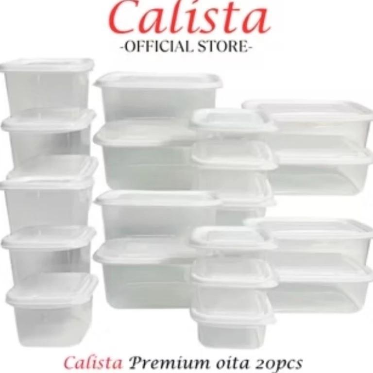 Hml | 20Pcs 2 Set Toples Calista Oita Set 20 Pcs - Toples Sealware Plastik Oita - Toples Calista 20 