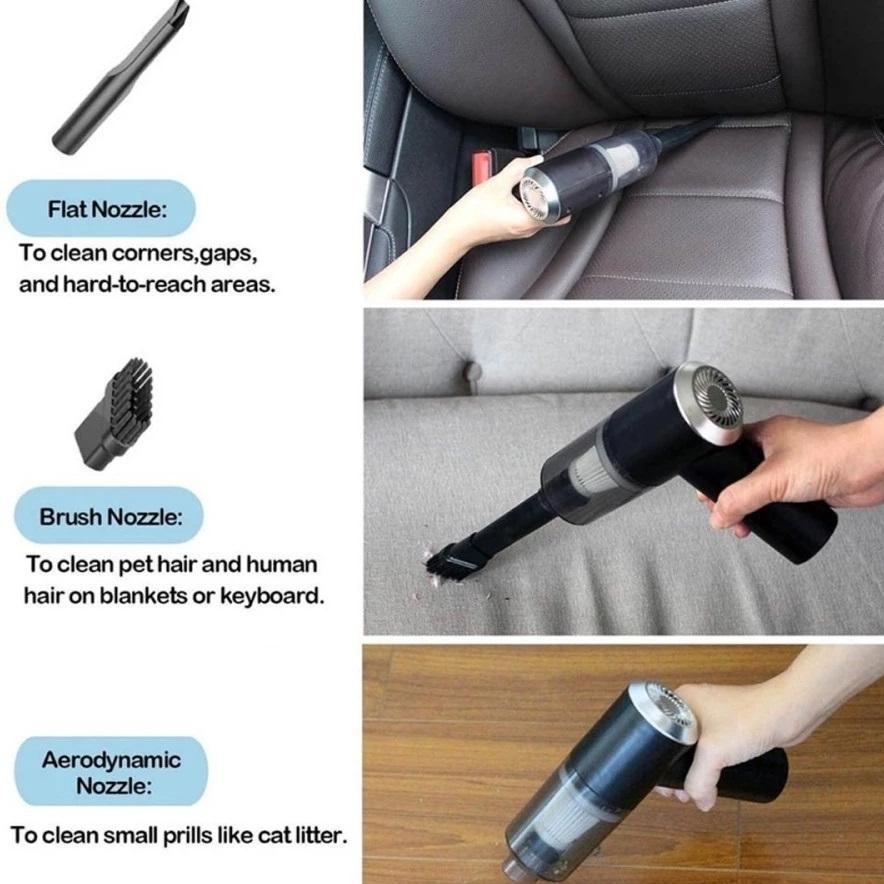 NEW Vacum Cleaner Portable Mini Usb 2In 1 Penghisap Debu Mobil Wireless Kasur Penyedot Debu Vakum Pe