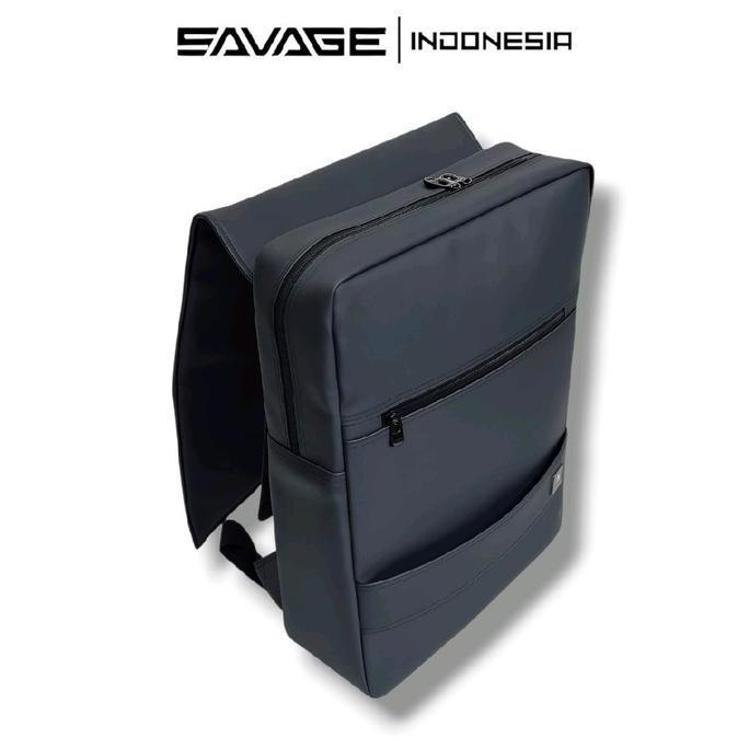 NEW SAVAGE PHOENIX RANSEL BACKPACK LAPTOP SUPER SLIM PRIA WANITA SEKOLAH KERJA KULIAH HITAM ORI