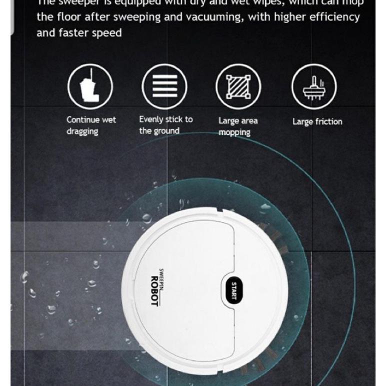 NEW DEALS SMART SWEEPING ROBOT 3 IN 1 SAPU PENYEDOT DEBU PEL PEMBERSIH DEBU LANTAI ROBOT VACUUM JALL
