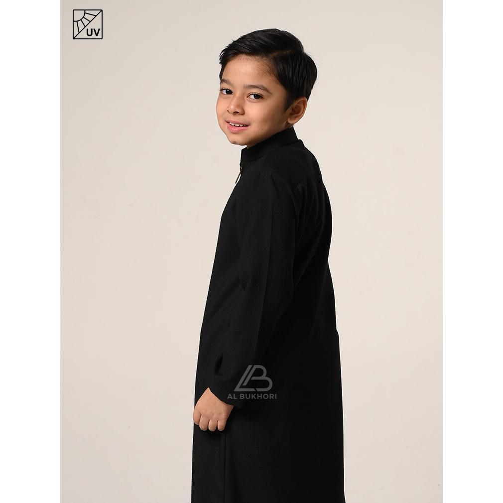 LIMITED Al Bukhori - ANTI UV Jubah Anak Gamis Laki Laki Thobe Premium 4 - 12 Tahun Lengan Panjang - 