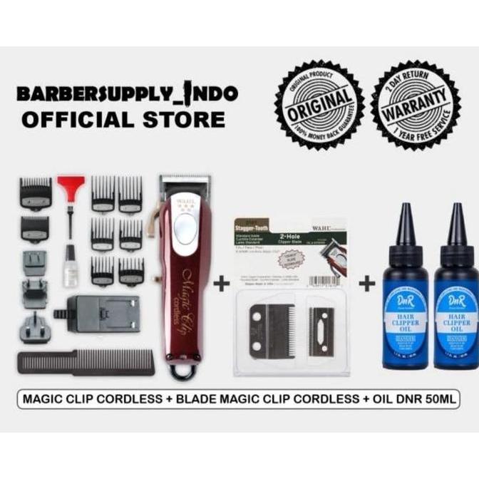 NEW WAHL MAGIC CLIP CORDLESS ORIGINAL COMBO / ALAT CUKUR WAHL ORI ORI