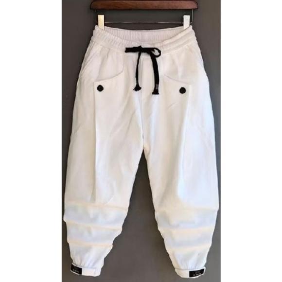 PROMO Celana Jogger Pria Wanita Celana Olahraga Jogger Pants Trendy Putih Polos Terbaru