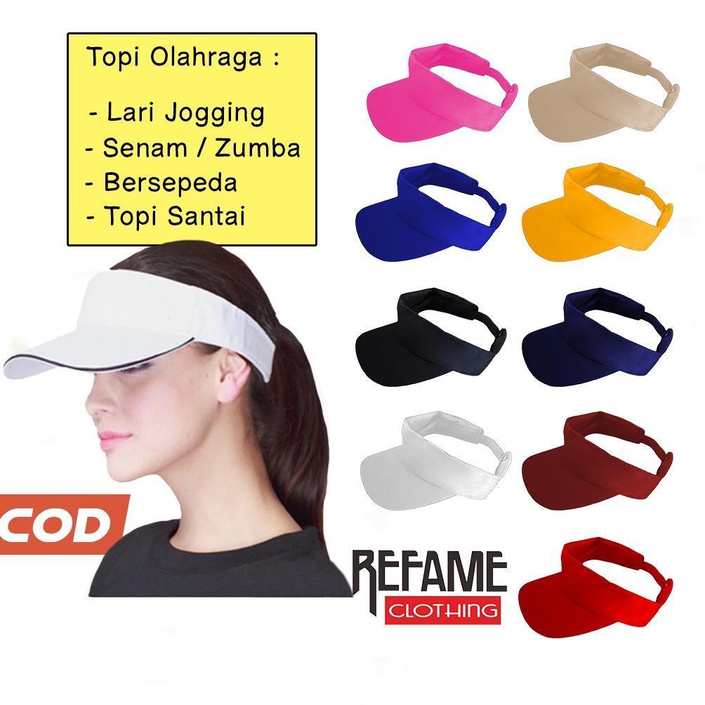 Terbaru Grosir Topi Olahraga Sport Lari Jogging Senam Sepeda Golf Zumba Visor Tenis Pria Wanita Dewa