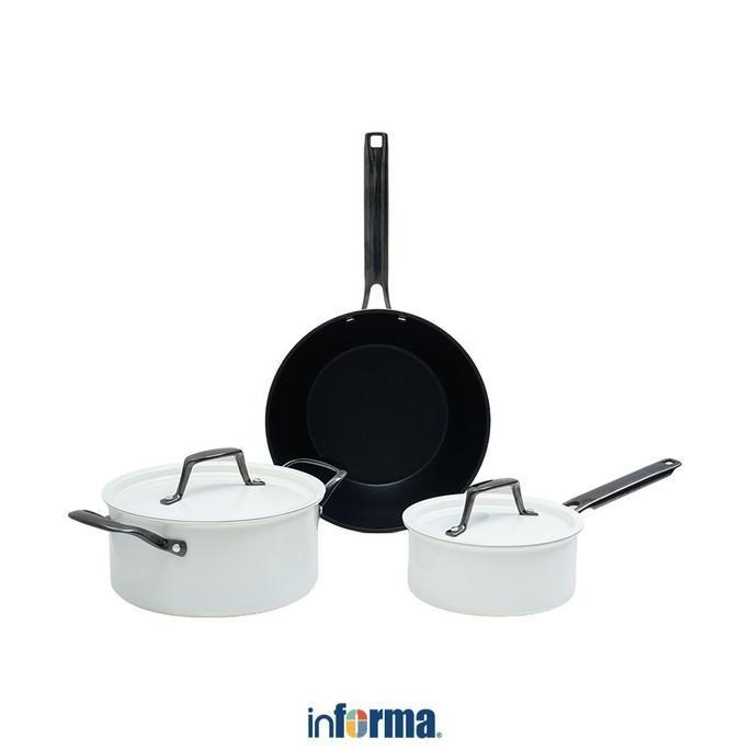 Informa Cooking Color Set 5 Pcs Lionel Perlengkapan Masak Set Panci Cookware Set Pot & Pan Alat Dapu