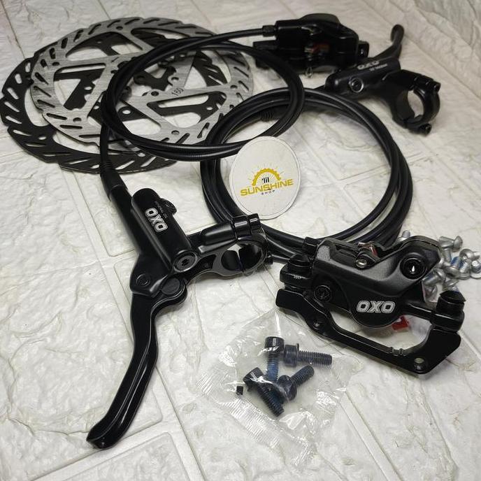 Disc Brake Hydraulic Hidrolik OXO HD-M220 Rem Cakram Hidrolis Include Rotor 160mm Sepeda MTB Lipat R