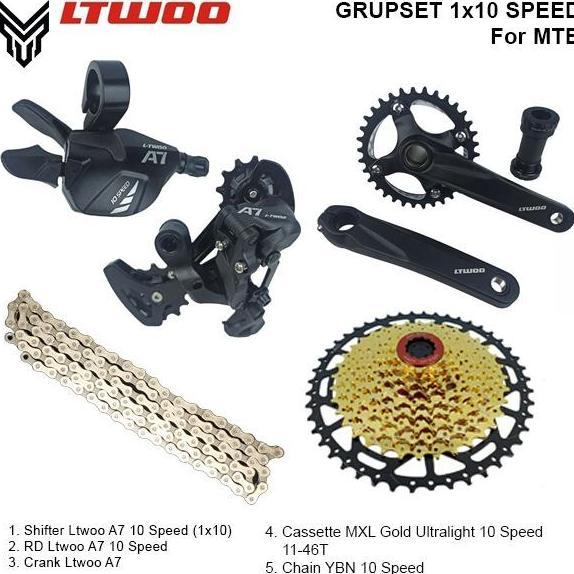 Lwtoo Groupset A7 Sepeda Mtb Downhill Fr 1 X 10 Speed