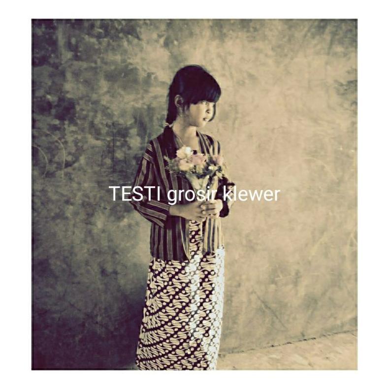 Best Seller Stelan Kebaya Lurik Anak Perempuan / Baju Adat Anak Perempuan / Kebaya Jawa Anak Perempu