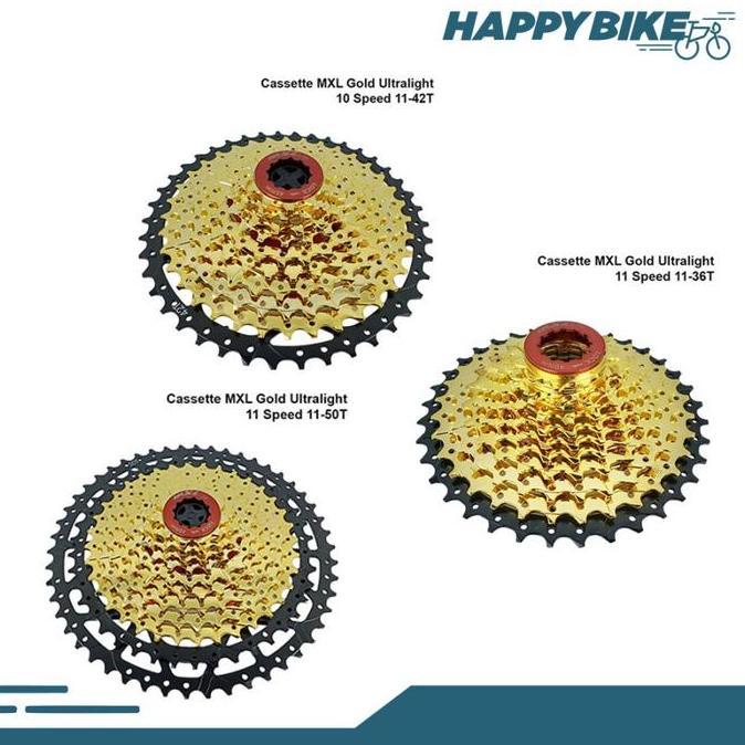 Sprocket Sepeda Mxl Cassette Gold 11 Speed 11 - 36T Mtb Road Bike