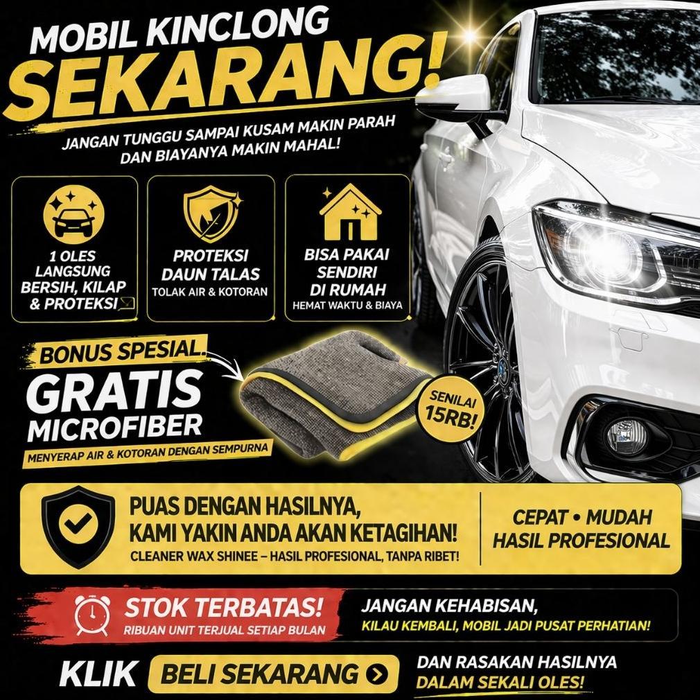 BIG PROMO Cleaner Wax SHinee | Poles Body Mobil Penghilang Baret Wax Pengkilap Mobil Putih