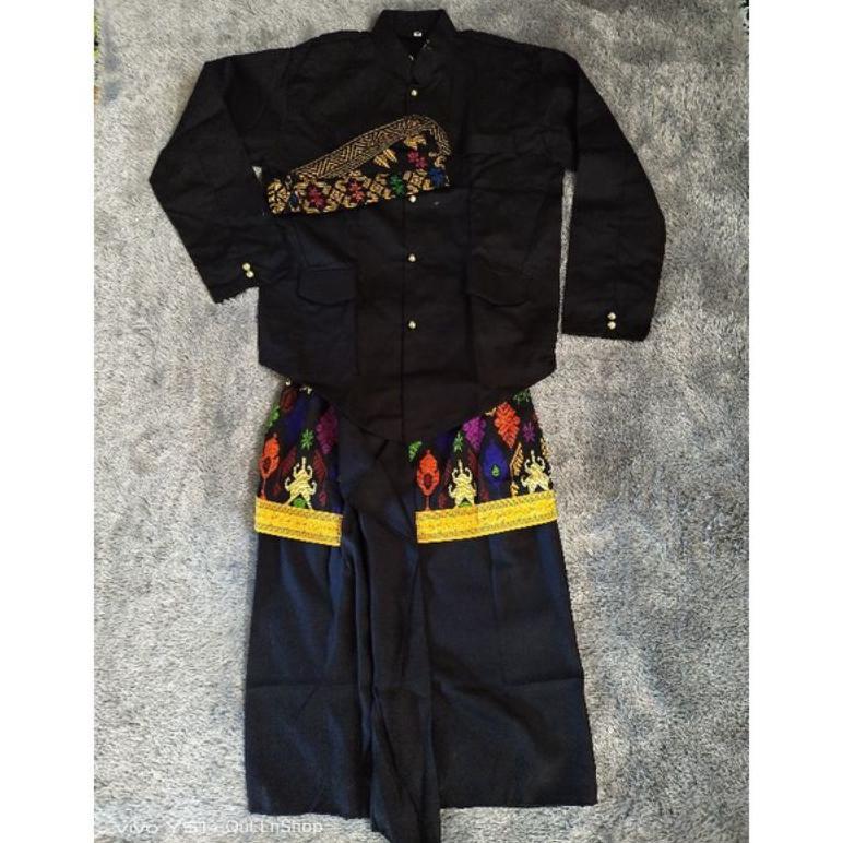 Diskon Baju Adat Anak Laki-Laki Khas Sasak Lombok Usia 1-12Thn