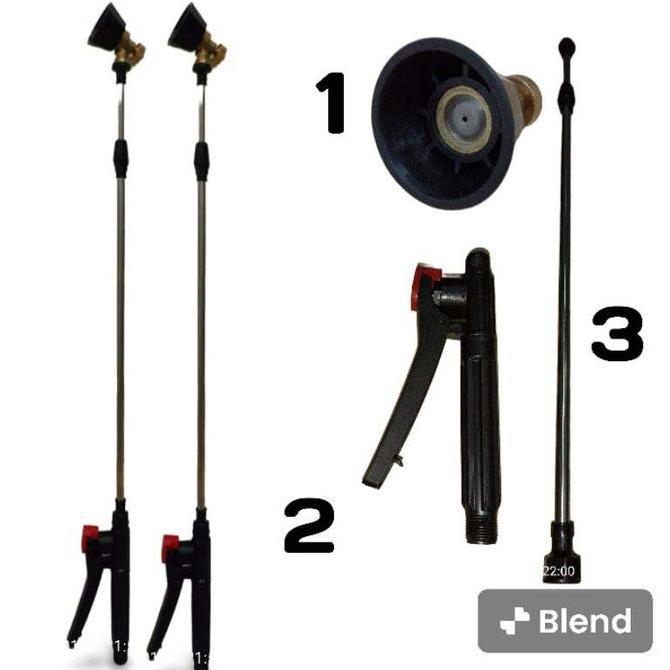 1 Set Sprayer Nozzle + Stik Teleskopik Sprayer + Top Kran Sprayer Untuk Sprayer Elektrik