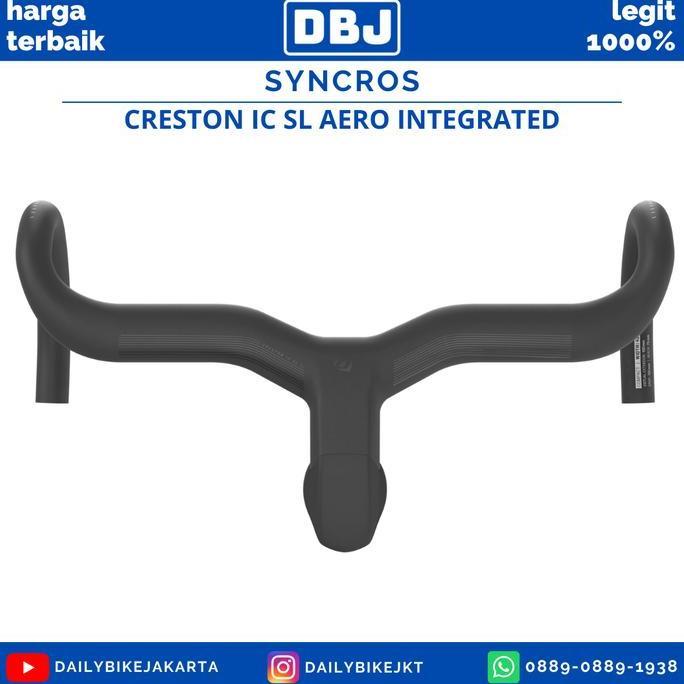 Handlebar Sepeda Roadbike Syncros Creston Icsl Aero Carbon Integrated