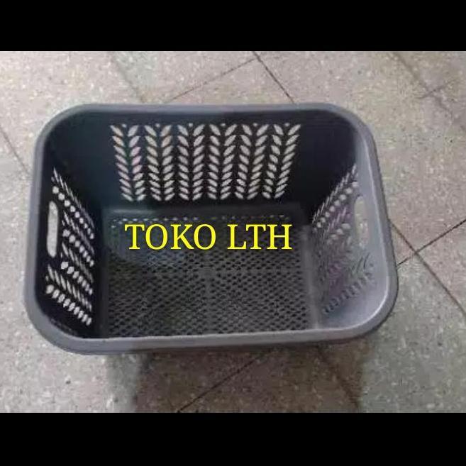 KERANJANG PAKAIAN / BAJU/ RIGEN / LAUNDRY model tinggi SILVER