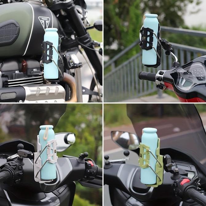 COD Tempat Minum Botol Motor Mounting Spion Universa/Bottle Holder Motor Tempat Botol Motor Universa