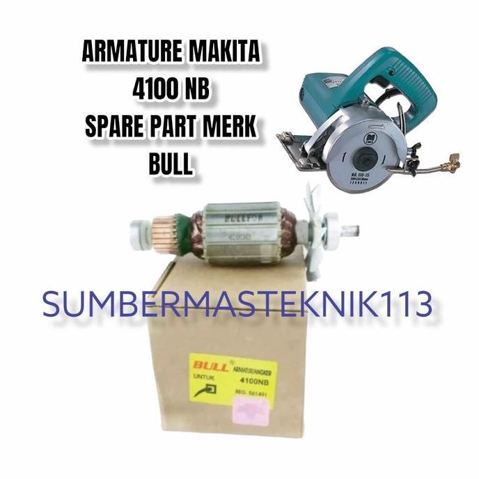 Armature Makita 4100 Nb Angker Mesin Marble Cutter Makita 4100Nb Bull