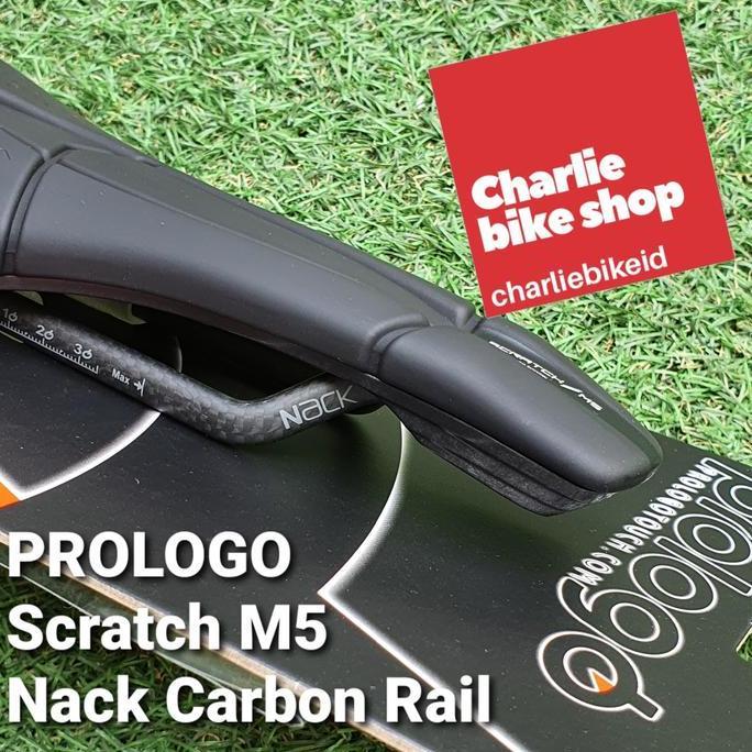 Sadel Saddle Prologo Scratch M5 Nack Hard Black - Carbon Rail