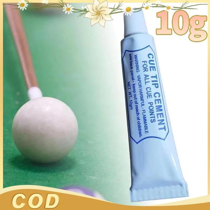 BLAZONE 10g Lem Tip Billiard Tube Aluminium Epoxy Resin Perekat Kuat Kering Lambat Untuk Penggantian