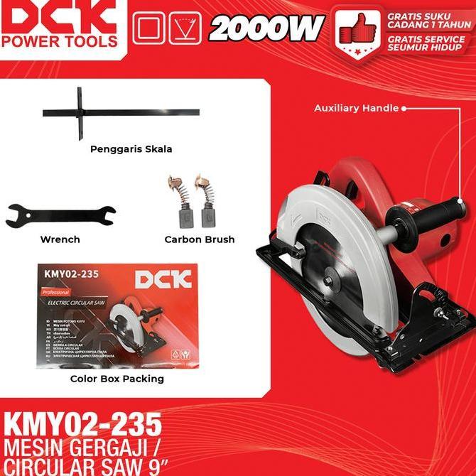 Dck Kmy02-235 Mesin Gergaji / Circular Saw 9"