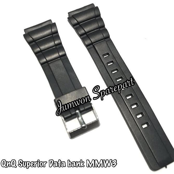 Strap Tali Jam Tangan QnQ QQ Q&Q Superior Data Bank MMW3 MMW 3