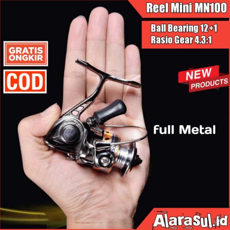 Reel Pancing Mini Rill Mini Reel Pancing Murah Reel Pancing Mini Spinning 4.3:1 Gear Ratio - MN100