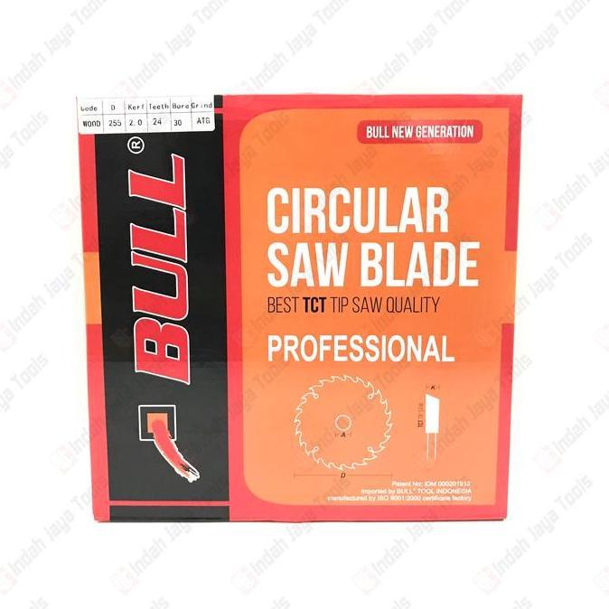 BULL SUPER THIN Circular Saw Blade 10 Inch 24T Mata Potong Kayu 24 T