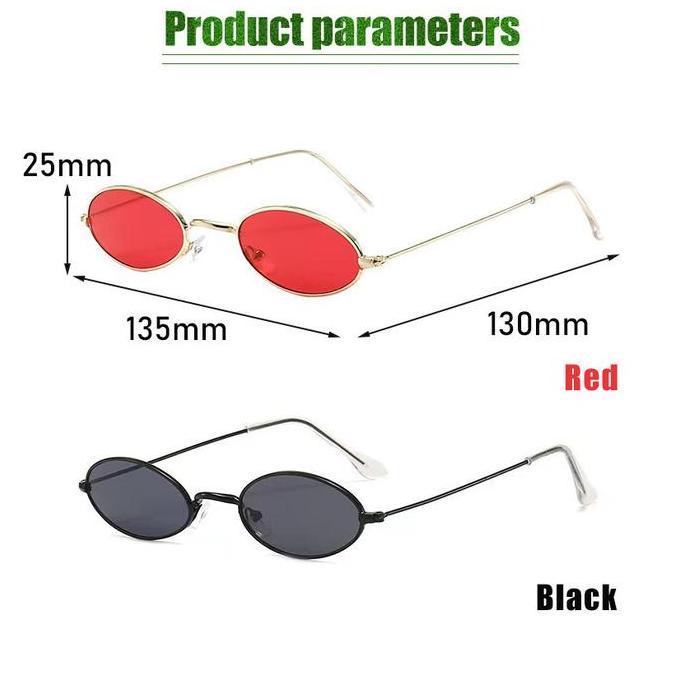 ESPRIZO Kacamata Boboho Kecil Oval Gaya Vintage Retro Kacamata Sunglasses Fashion / Kacamata Micro O