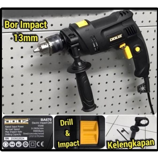 Doliz BA670 Mesin Bor Tembok Beton Doliz BA 670 Hammer Drill Impact Doliz BA 670