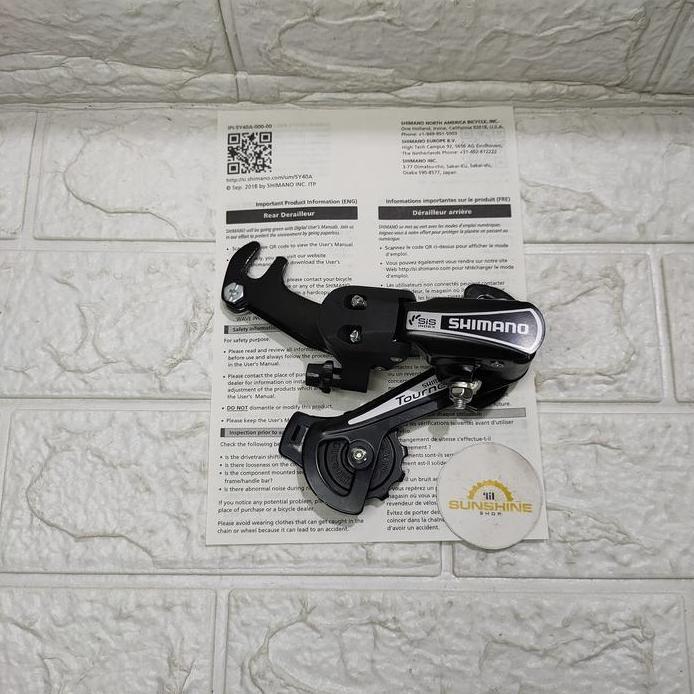 RD 5 6 7 Speed SHIMANO TOURNEY TY21B Rear Derailleur Medium Jepit Catok As Belakang Sepeda MTB Feder