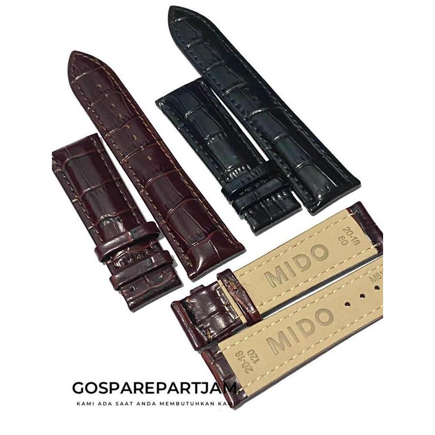 Strap Tali Jam Tangan Mido Kulit Premium Kulit Asli