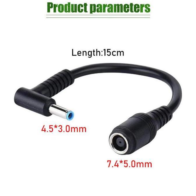 ESPRIZO DC Power Charger Converter Adapter Cable 7.4mm Female to 4.5mm Male