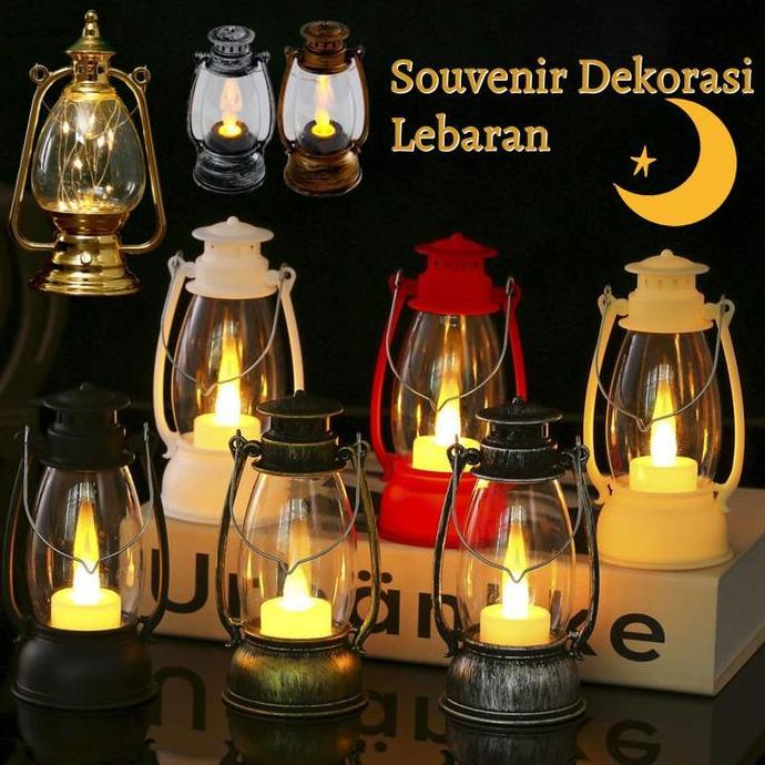 EXQWISITE Lampu Lentera Ramadhan Dekorasi Minimalis Lampu LED / Lentera Mini Souvenir Ramadhan Lampu