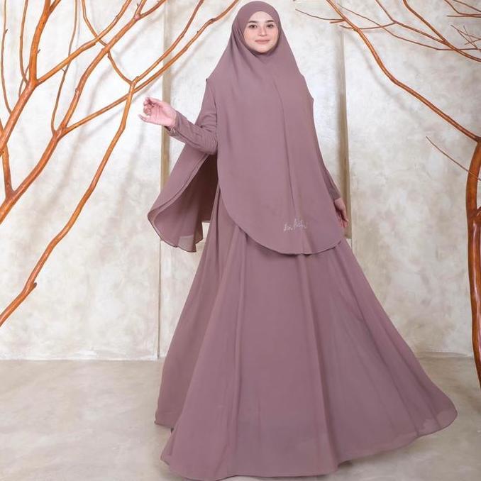Chiusura- Hilpa Set Gamis Syari Ceruty Premium