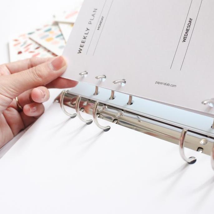 Lansungkirim- Transparent Binder Pink Paper