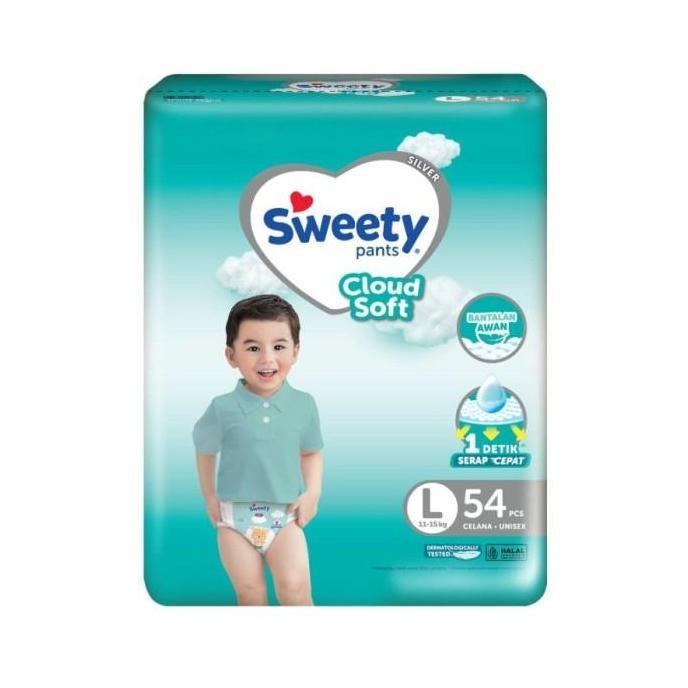 Pannolino- Sweety Silver Pants Popok Celana L54 Bayi Kering Cloudy Baby