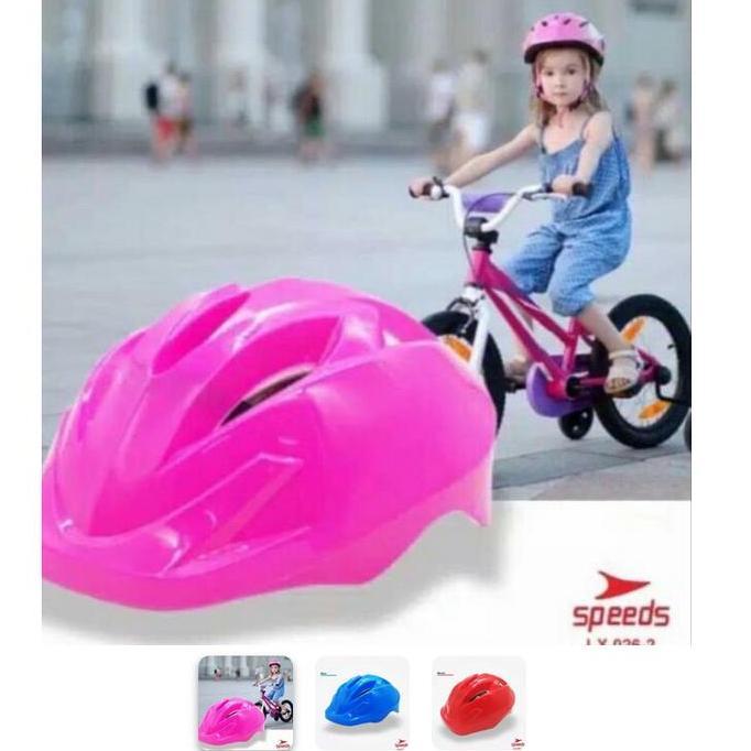 TERLARIS HELM SEPATU RODA ANAK POLOS UKURAN KECIL