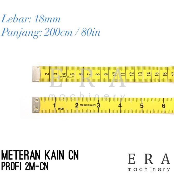 Giocare- Meteran Jahit Kain Profi 200Cm / 2M Kuning Lebar Jerman Quality Cn