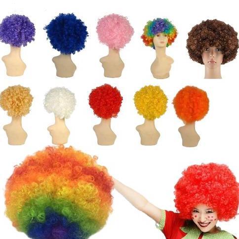Capelli- Party Warna Warni Rambut Palsu Keribo / Wig Keriting/  Badut Badut / Cosplay Costplay Kribo