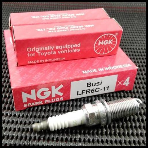 DISKON BUSI MOBIL MERK NGK INNOVA FORTUNER BENSIN LFR6C-11 SET 