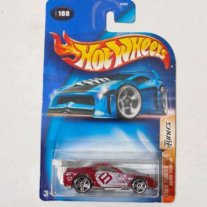 Hotwheels Hot Wheels Super Tsunami merah 2004 Tech Turners Power Pro