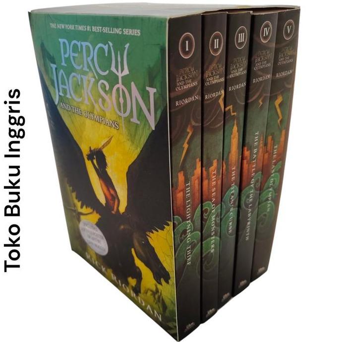 aridpratian - 5 books percy jackson and the olympians box set english story