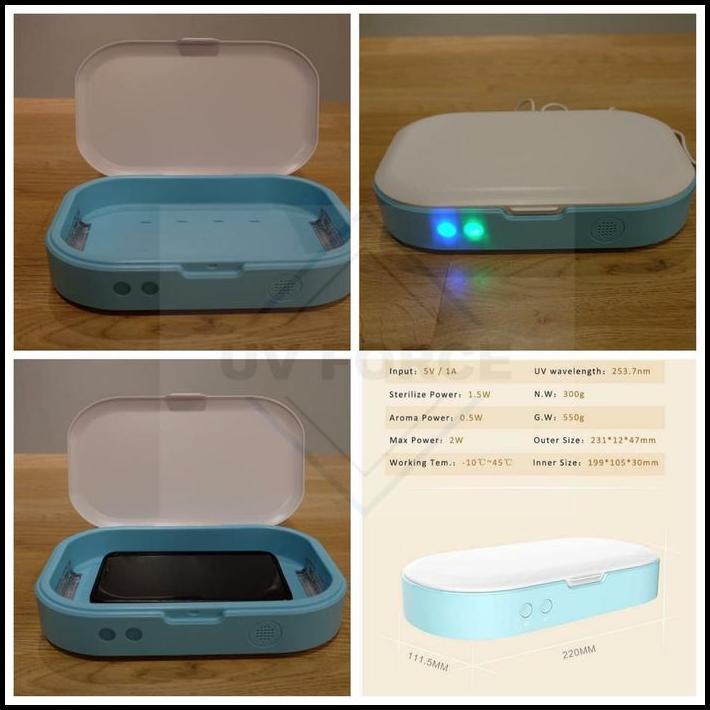 DISKON BOX LAMPU UV STERILIZER ANTI VIRUS HANDPHONE MASKER (STOCK READY) !!!!!