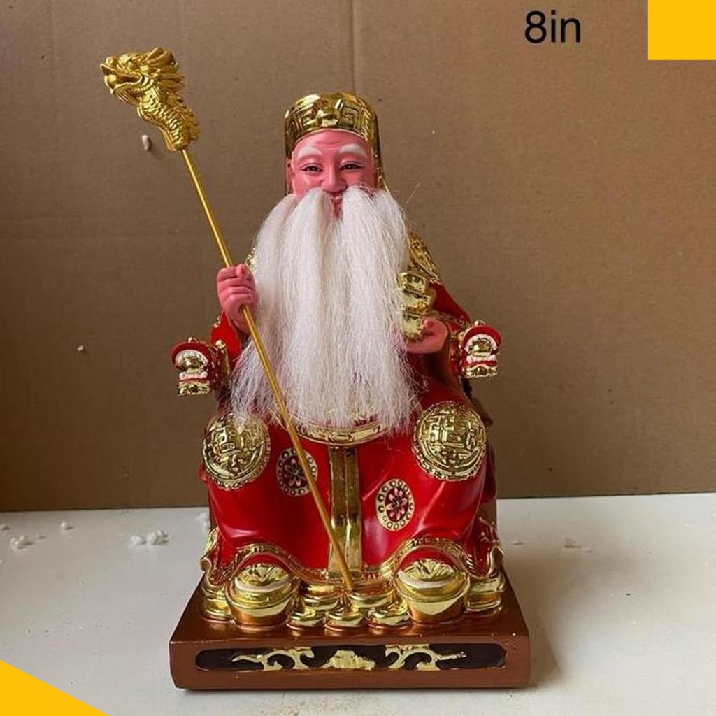 Patung Dewa Hok Tek Ceng Sin Tuapekong 8 Inch