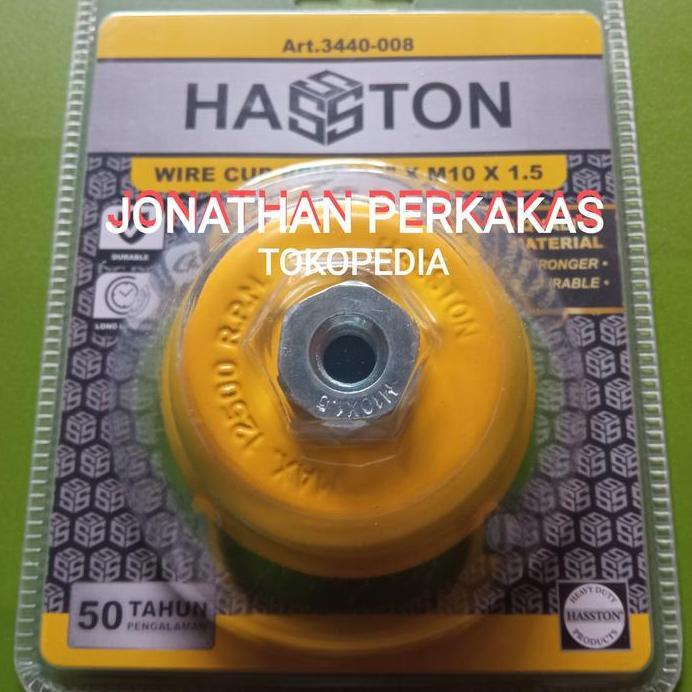 sikat mangkok 3" haston prohex/wire cup brush 3"/sikat kawat gurinda