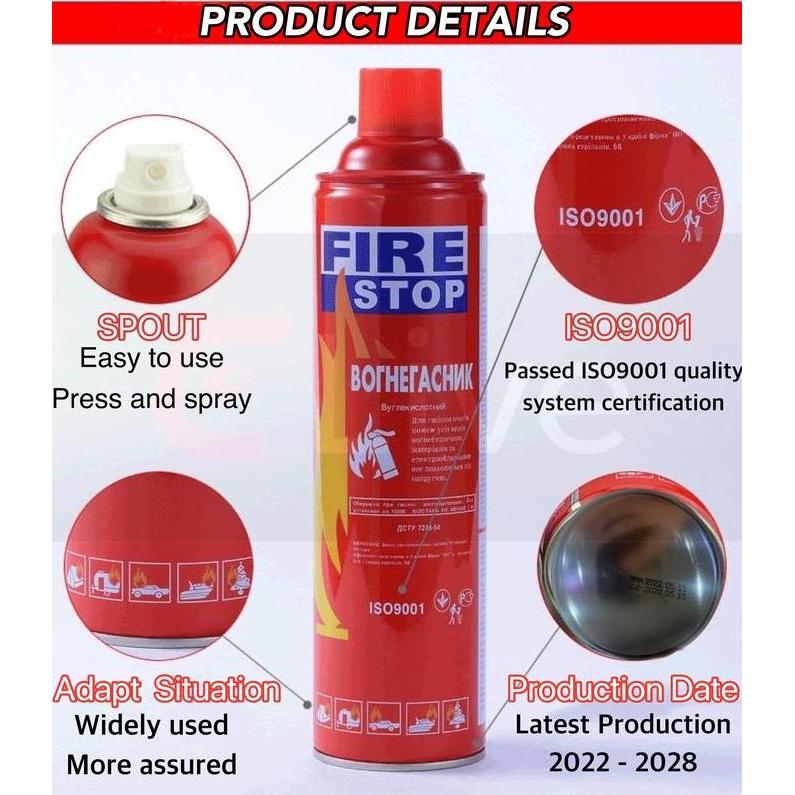 Promo Fire Stop Mobil Pemadam Api Mini Portable Firestop Foam Apar Car 500Ml Cod