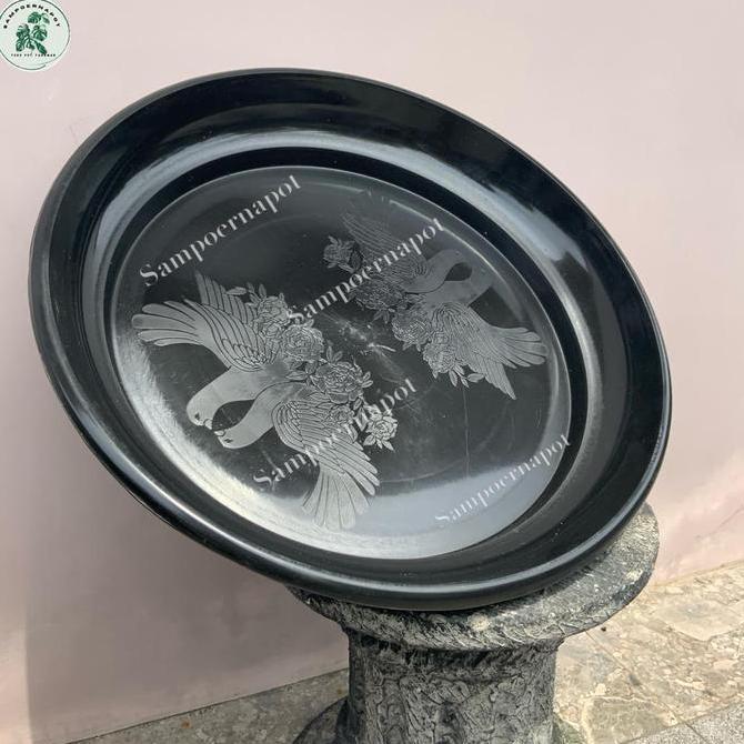 tatakan alas pot bunga 60 hitam 49cm untuk pot 60cm - TATAKAN JUMBO