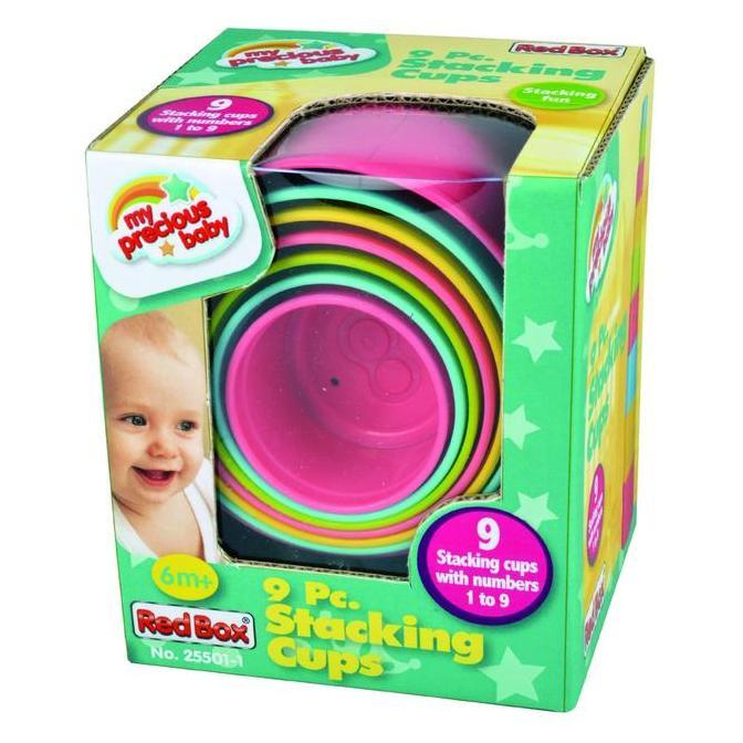 TERLARIS RED BOX TOYS MAINAN STACKING CUPS 9PC REDBOX 25501-1 MY PRECIOUS BABY