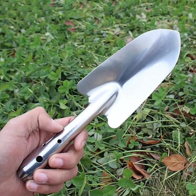 27cm Sekop Tanaman Mini Sekop Kebun Stainless Sekop Tanah Kecil Sekop Berkebun Alat Berkebun