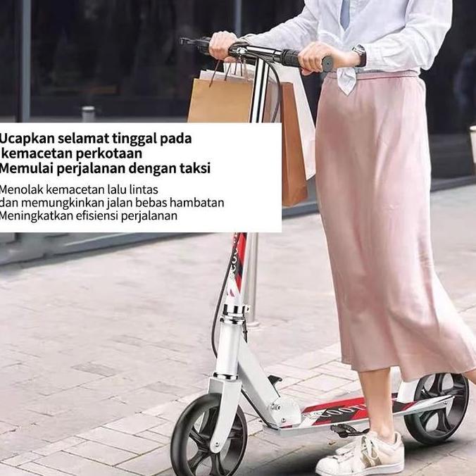 TERLARIS SKUTER PADUAN LIPAT SKUTER RODA 2 ANAK DENGAN SKUTER DEWASA REM BAN OUTDOOR SCOOTER